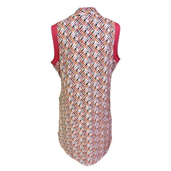 Sport Haley Activewear Abstract Lines Sleeveless Mock Necklines Dress Sz XL - Picture 6 of 9